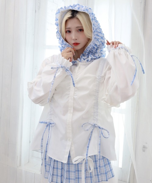 Whinny ブラウス シャツ Whinny/「セットアップ可能♪」近未来的最強 