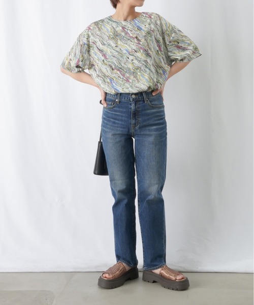 「LUCA/LADY LUCK LUCA」 半袖ブラウス FREE グリーン レディースの画像2