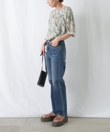 「LUCA/LADY LUCK LUCA」 半袖ブラウス FREE グリーン レディースの画像3