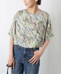 「LUCA/LADY LUCK LUCA」 半袖ブラウス FREE グリーン レディースの画像5