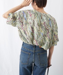 「LUCA/LADY LUCK LUCA」 半袖ブラウス FREE グリーン レディースの画像7