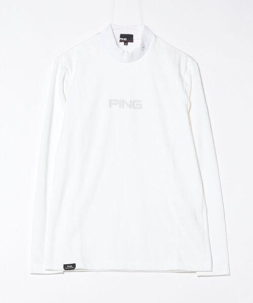 PING（ピン） tシャツ 「PING APPAREL」凸凹PLAYロゴジャカード長袖