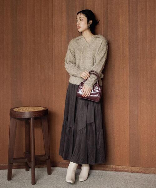 grove（グローブ） ニット セーター 「最終お値下げ！！」ラメフェザー