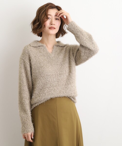 grove（グローブ） ニット セーター 「最終お値下げ！！」ラメフェザー