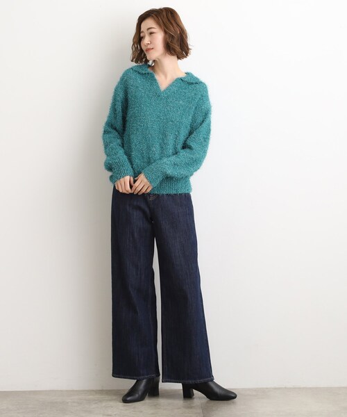 grove（グローブ） ニット セーター 「最終お値下げ！！」ラメフェザー