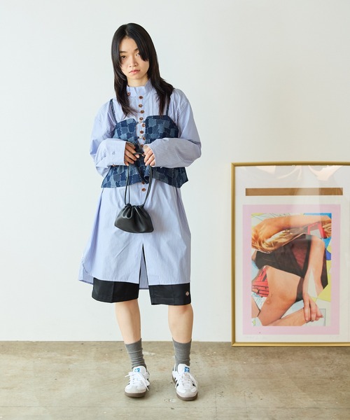 AO2 パッチワーク風デニムビスチェ レディース : ZOZOTOWN Yahoo!店
