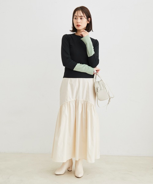 「LE CERCLE par rope'」 長袖ニット FREE オフホワイト レディース_画像4