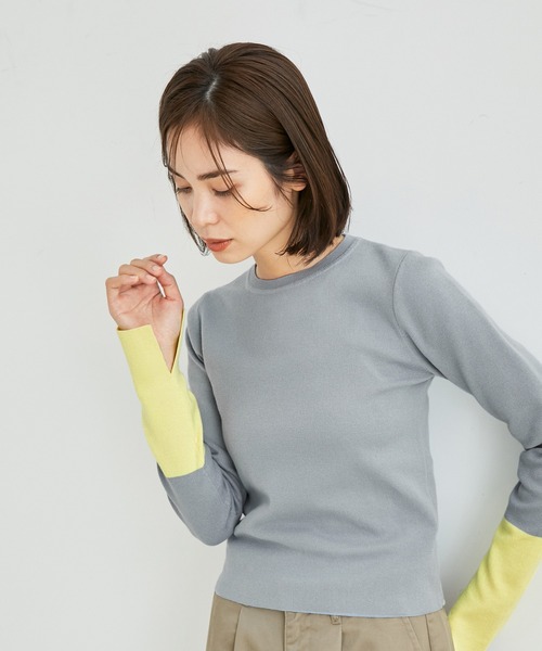 「LE CERCLE par rope'」 長袖ニット FREE オフホワイト レディース_画像5