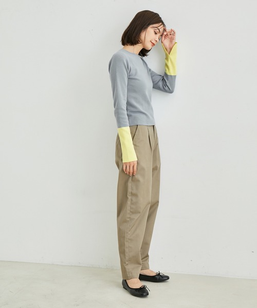 「LE CERCLE par rope'」 長袖ニット FREE オフホワイト レディース_画像6