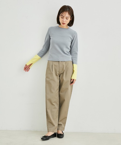 「LE CERCLE par rope'」 長袖ニット FREE オフホワイト レディース_画像7