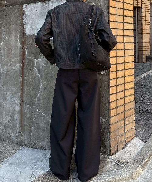 Chikashitsu+（チカシツプラス） ワイドパンツ スラックス