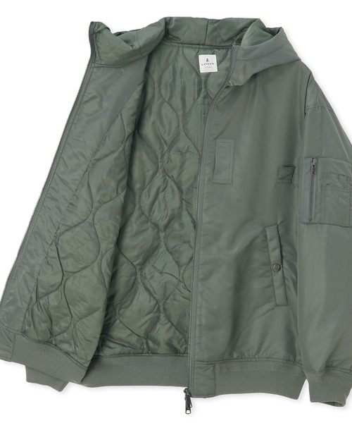 LANVIN en Bleu ブルゾン アウター MA-1パーカー メンズ : ZOZOTOWN