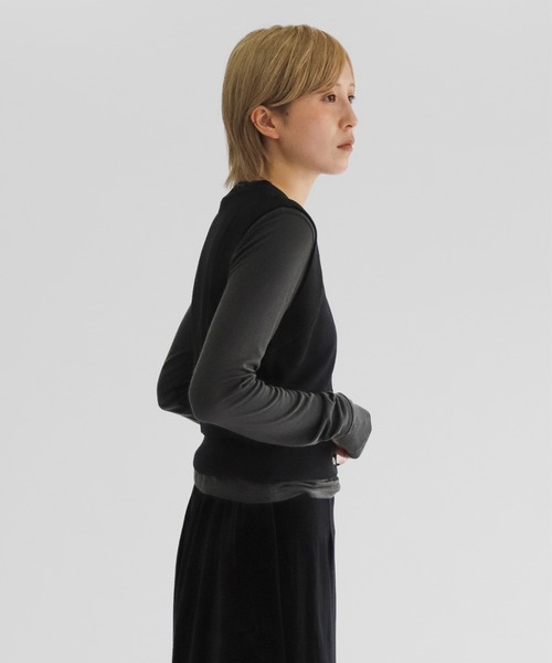 lit ニット セーター Hem Layered Knit Vest レディース : ZOZOTOWN