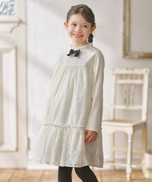 組曲（KUMIKYOKU） ワンピース 「110-140cm」スノウレース ワンピース