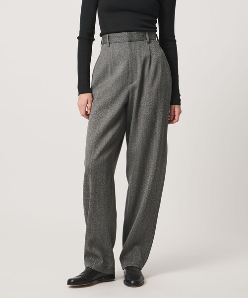 【美品】 ロエフ TW ボンタン パンツ 定価3.6万円 L ネイビー LOEFF（ロエフ） ワイドパンツ パンツ 「LOEFF」TW ボンタン パンツ