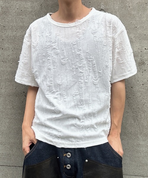 「MandO(Auntie Rosa)」 半袖Tシャツ MEDIUM ブラック メンズ_画像6