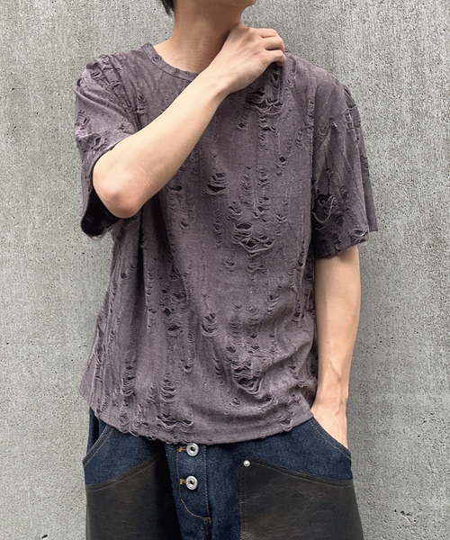 「MandO(Auntie Rosa)」 半袖Tシャツ MEDIUM ブラック メンズ_画像9