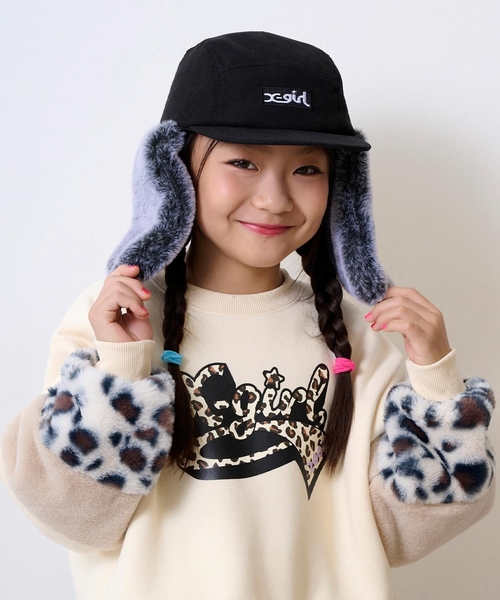 帽子の女 X-girl Stages（エックスガールステージス） キャップ 帽子 スウェード