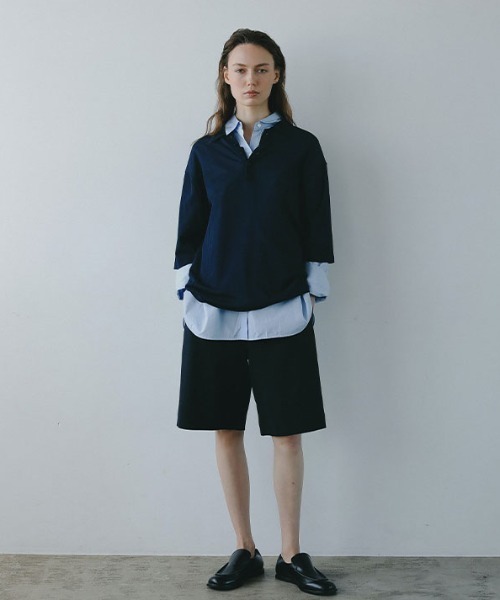 「ETRE TOKYO」 半袖ポロシャツ FREE ネイビー レディースの画像