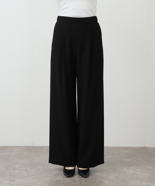 EVERYDAY I LIKE. スラックス パンツ *イージーワイドパンツ