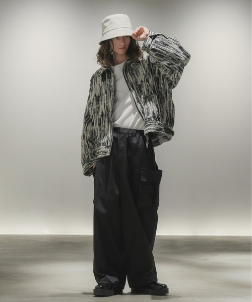 casper john 2点セット Casper John（キャスパージョン） スラックス Double knee flare