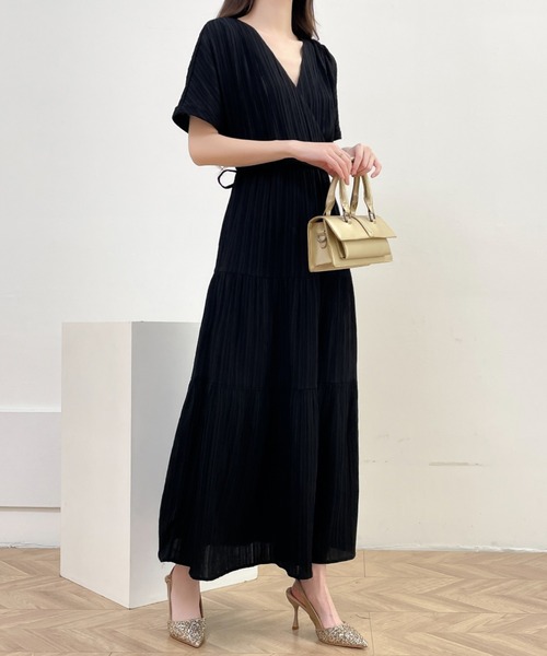 「ABITOKYO」 半袖ワンピース M ブラック レディース_画像3