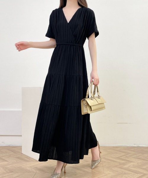 「ABITOKYO」 半袖ワンピース M ブラック レディース_画像5