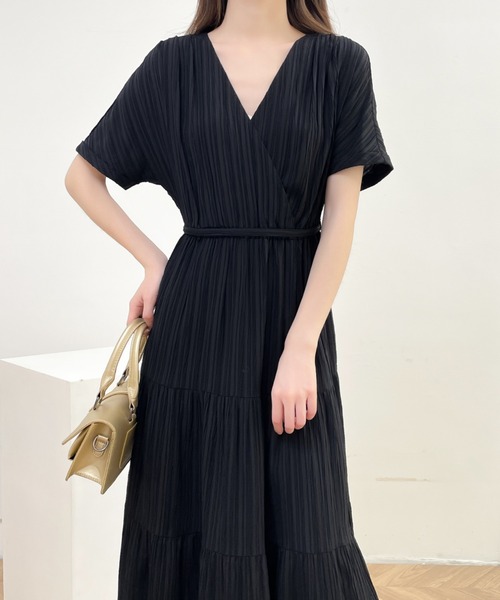 「ABITOKYO」 半袖ワンピース M ブラック レディース_画像9