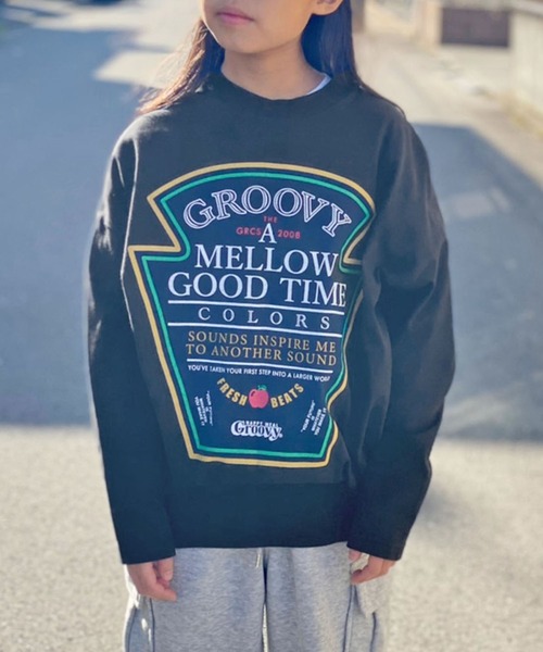 「GROOVY COLORS」 「KIDS」半袖Tシャツ 130 グリーン キッズ_画像9