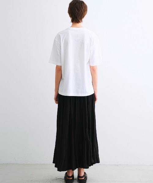 「three dots」 半袖Tシャツ MEDIUM ホワイト系その他 レディース_画像4
