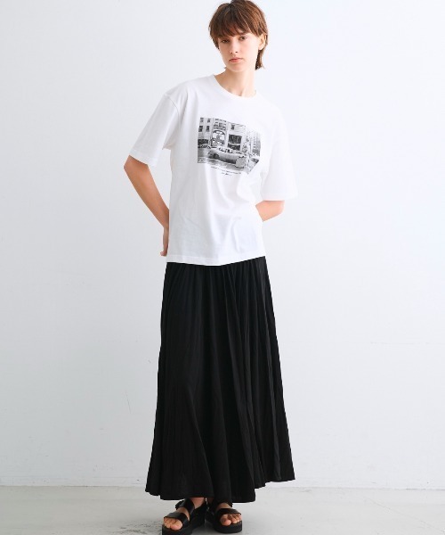 「three dots」 半袖Tシャツ MEDIUM ホワイト系その他 レディース_画像6