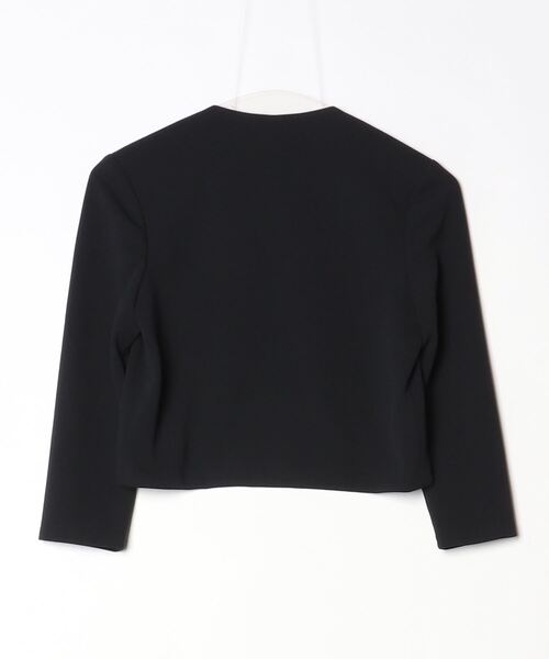 「Tadashi Shoji 」 ノーカラージャケット 2 ブラック レディース_画像2