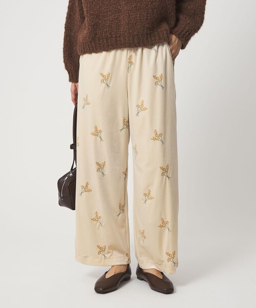 green label relaxing（グリーンレーベルリラクシング） パンツ ベロア