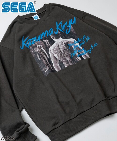 トレーナー スウェット 別注 龍が如く/桐生一馬/クルーネック