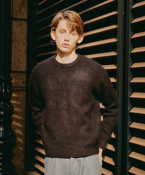 Regen Glanz セーター ニット Brushed mix color crewneck knit