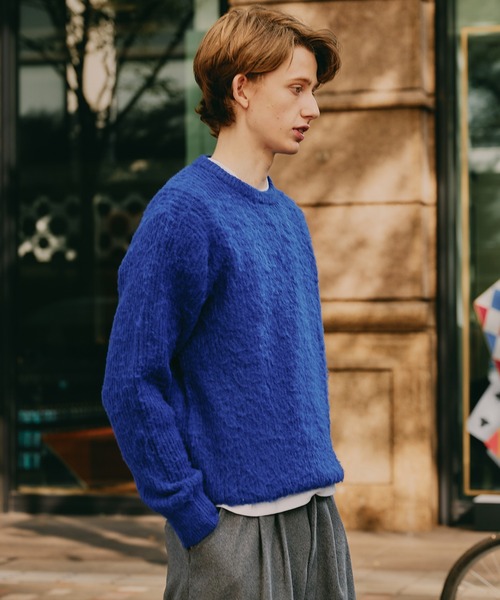 Regen Glanz セーター ニット Brushed mix color crewneck knit