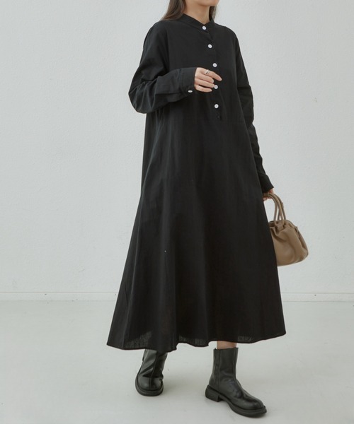 「MAISON DE THERESE」 長袖ワンピース FREE ブラック レディース_画像8