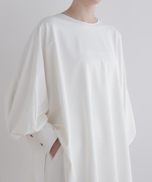 ❤️今期物❤️ルフィルストレッチオックスブラウス LE PHIL（ル フィル） ブラウス シャツ ストレッチオックスロング