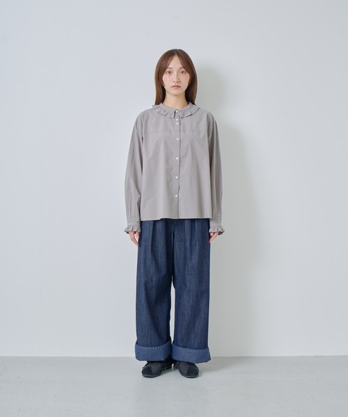 ケレンブラウス　新品　タグ付き Kelen（ケレン） ブラウス シャツ 「KELEN / ケレン」フリル衿デザイン