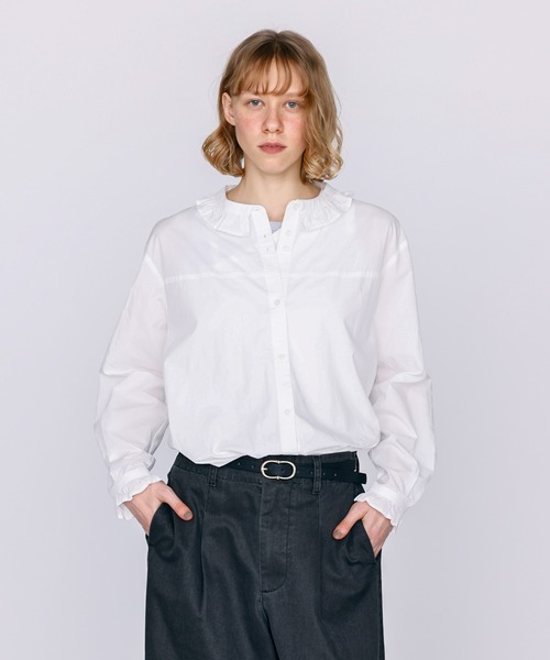 ケレンブラウス　新品　タグ付き Kelen（ケレン） ブラウス シャツ 「KELEN / ケレン」フリル衿デザイン