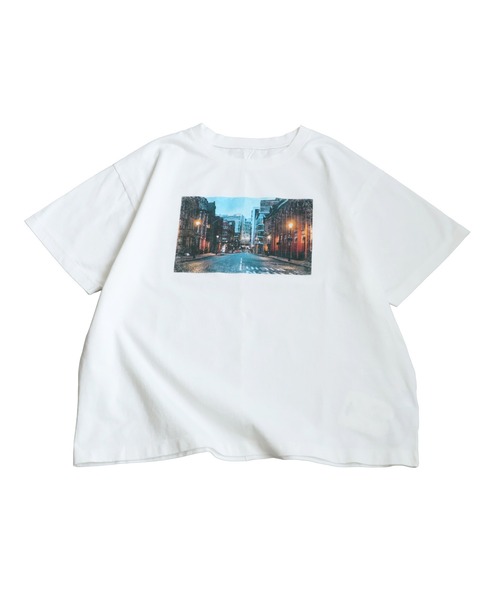 「antiqua」 半袖Tシャツ P ブラック系その他 レディース_画像3