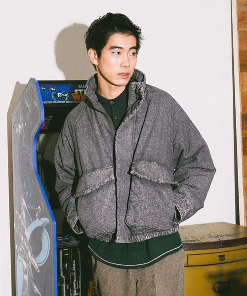 niko and…（ニコアンド） ブルゾン アウター ナイロンケミカルブリーチ