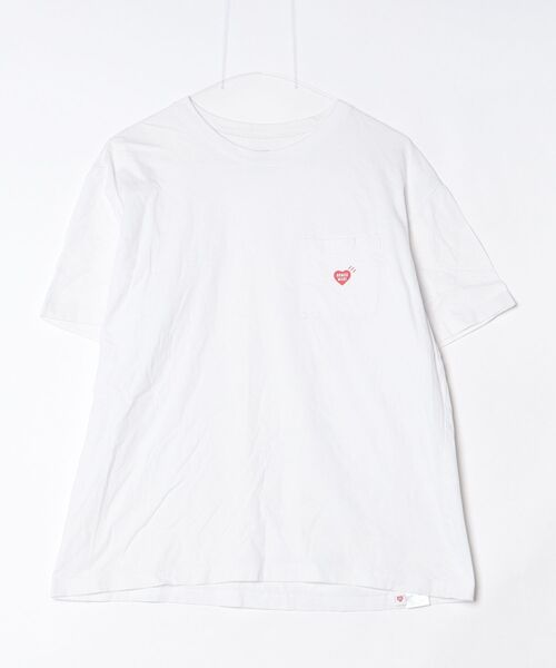 HUMAN MADE（ヒューマンメード） ワンポイント半袖Tシャツ L ホワイト 
