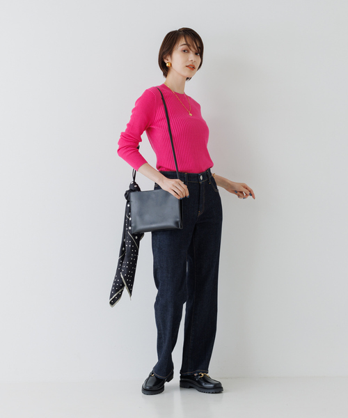 「Rouge vif」 長袖ニット フリー ピンク レディース_画像5