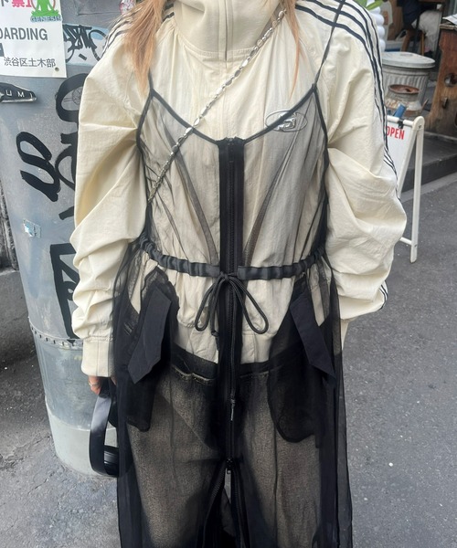 「Six M」 キャミソールワンピース FREE ライトグレー レディース_画像6