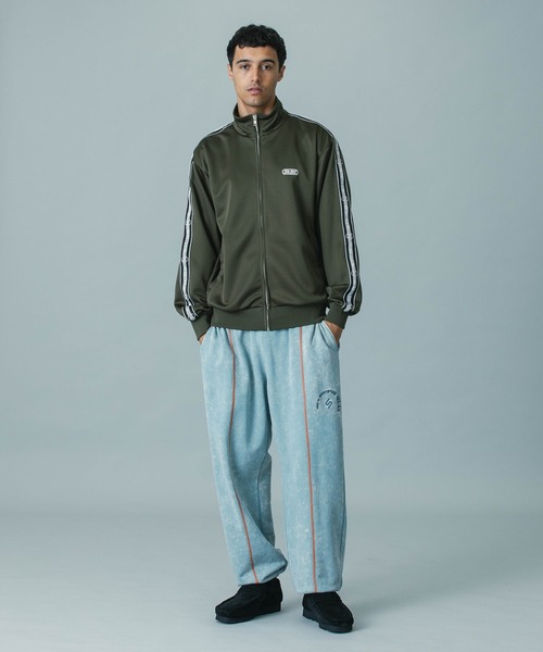 【美品】SILAS LOGO TRACK JACKET（グリーン） Lサイズ SILAS（サイラス） ジャージ 「UK COLLECTION」LOGO TRACK JACKET