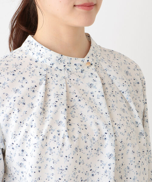 「Afternoon Tea」 長袖ブラウス MEDIUM ブルー レディース_画像4