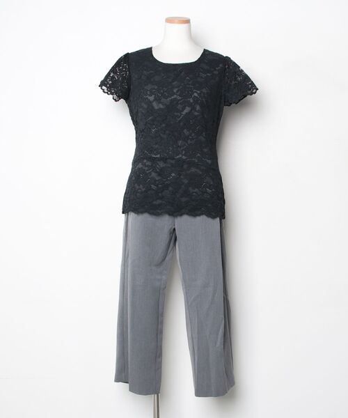 RUIRUE BOUTIQUE グレー セットアップドレス M ルイルエブティック RUIRUE BOUTIQUE 【マルチWAY】レイヤードシアー