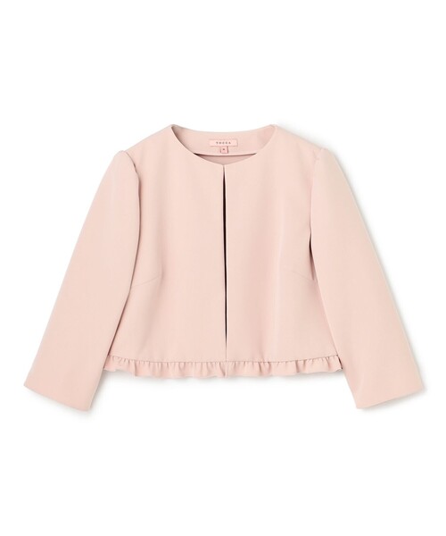 トッカ ボレロ サイズM レディース美品  - TOCCA（トッカ） カーディガン FRILL CHORUS BOLERO ボレロ レディース