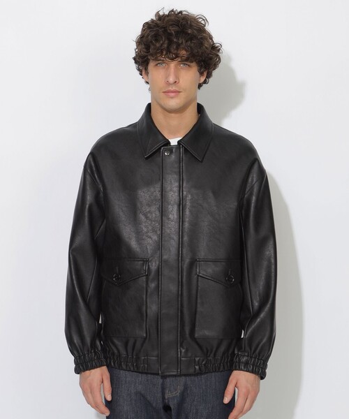 BLACKLABEL レザージャケット BLACK LABEL CRESTBRIDGE（ブラックレーベル クレストブリッジ